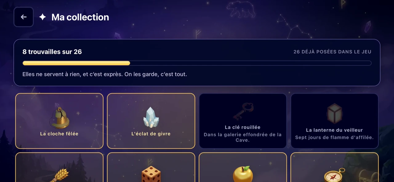 Les trouvailles à collectionner
