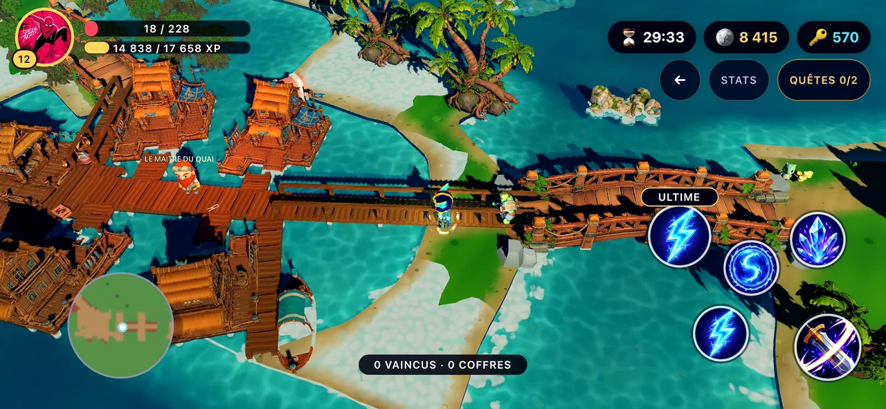 Exploration du Lagon dans Family Quest sur iOS