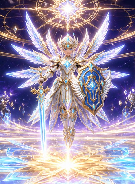 L'Incarnation du Créateur, en armure de lumière